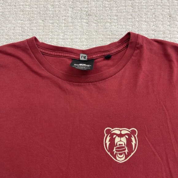 Gongshow Gear Red Bear Logo T-Shirt Men Size Large Canada Hockey Est. 2002 Read* - Picture 8 of 14